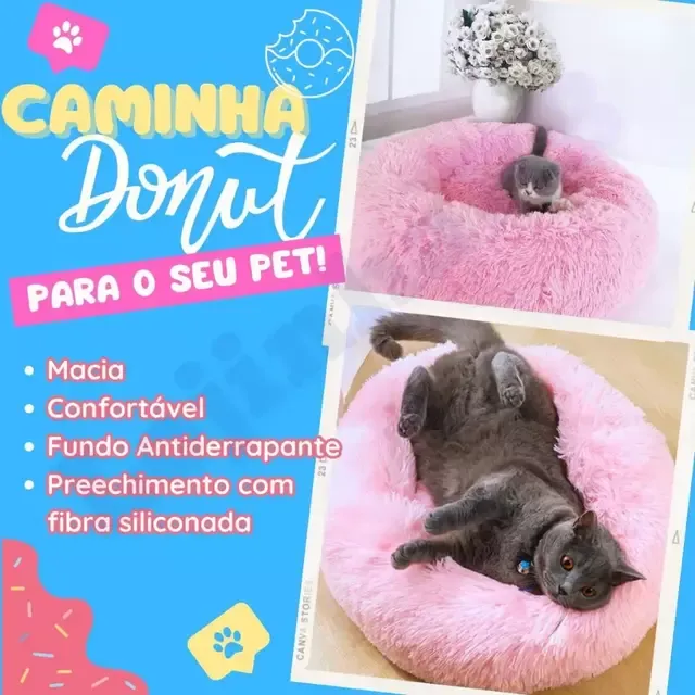 Cama Nuvem Pet 40cm - Ultra Macia e Aconchegante para Cães e Gatos