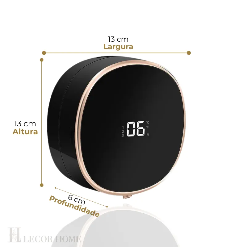 Dispenser Automático de Sabonete Sensor LED Parede Sem Toque Espuma Inteligente Recarregável FK008