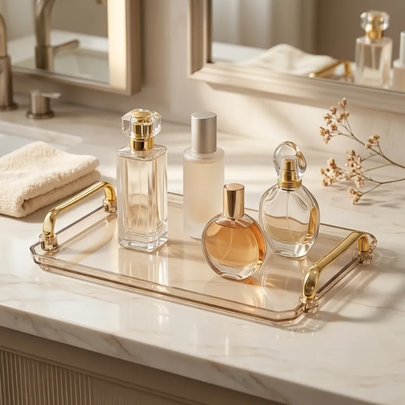 Bandeja Acrílico Cristal|Organizadora Premium