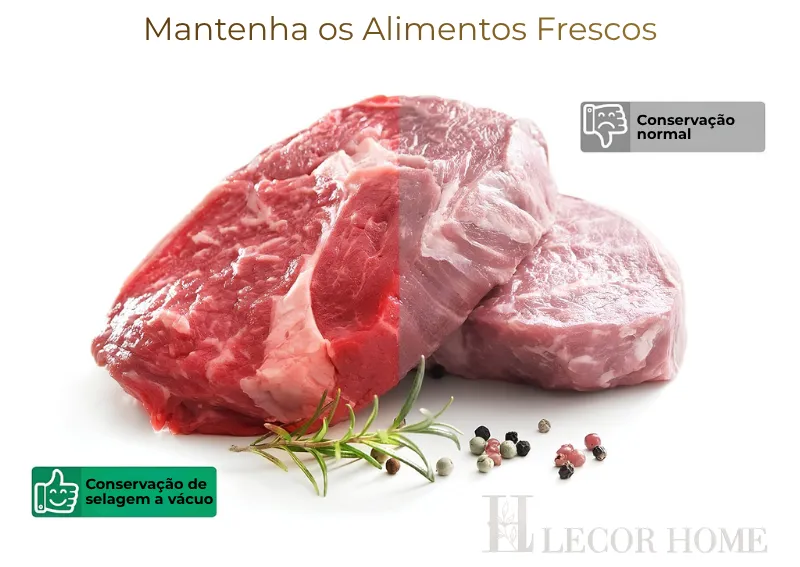 Seladora a vacuo de Alimentos Bivolt|Alimentos com Prazo de Validade Prolongado