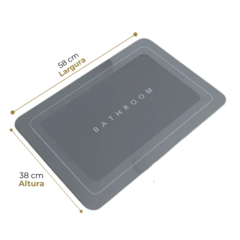 Tapete de Secagem Rápida e Super Absorvente | Ideal para Banheiro, Cozinha, Varanda e Hall