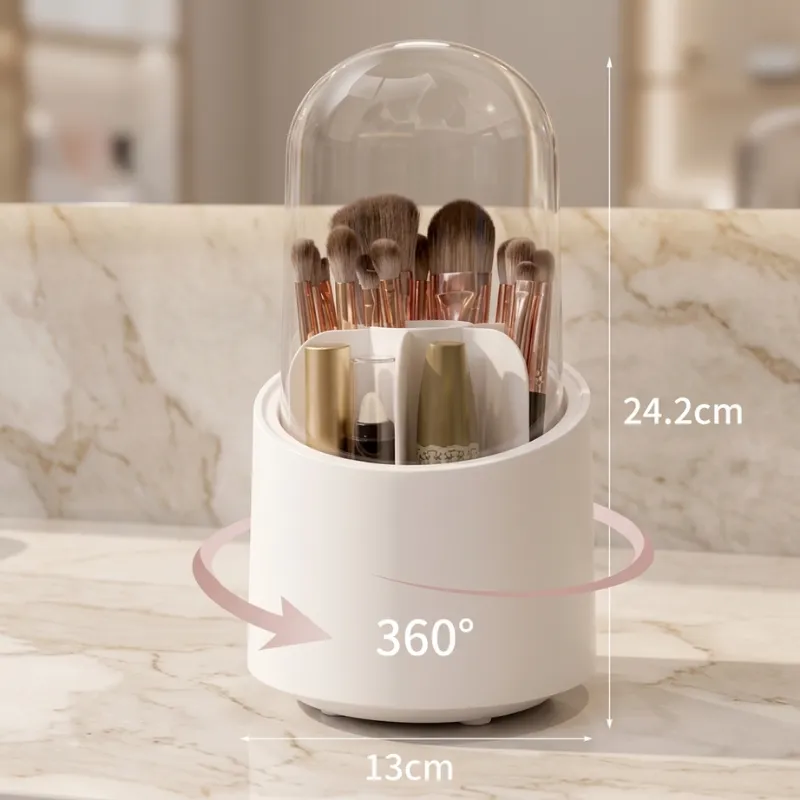 Porta Organizador 360º|Ideal para Escovas, Maquiagens e Pinceis