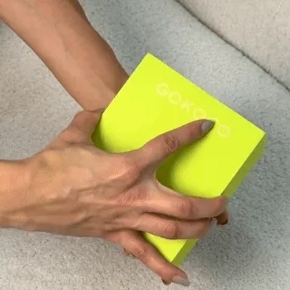 GOKOCO Massageador Elétrico Gua Sha Facial e Corporal Pedra Bian com Luz Vermelha, Aquecimento e Vibração 9 Níveis