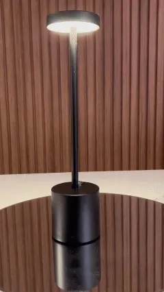 Luminária De Mesa Sem Fio Touch Led Recarregável