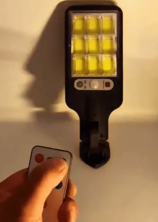 Refletor Solar LED 600W com Sensor de Presença + Controle Remoto