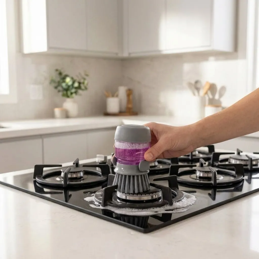 Pocket Clean – Escova Multifuncional com Dosador de Detergente