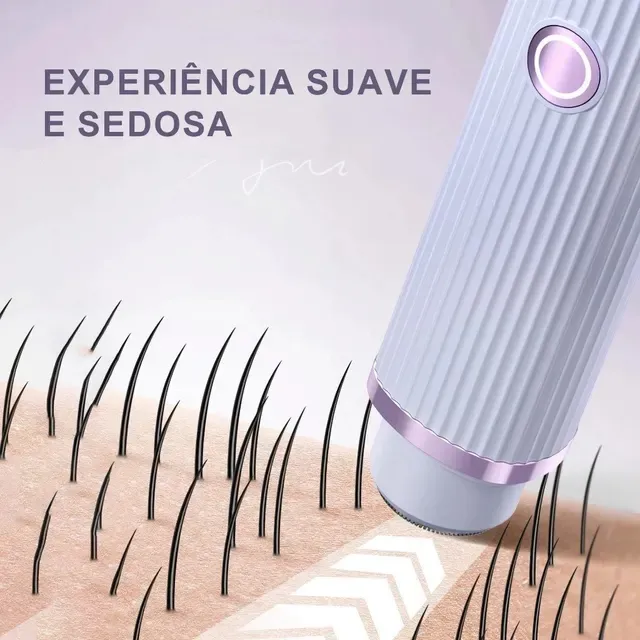 Depilador Elétrico Portátil Recarregável | Pele Lisa com Mais Praticidade