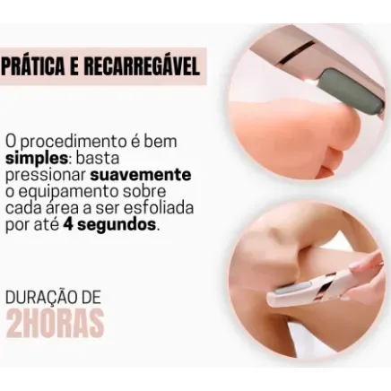 Lixador de Pés Elétrico Portátil | Esfoliador para Calosidades e Pele Áspera