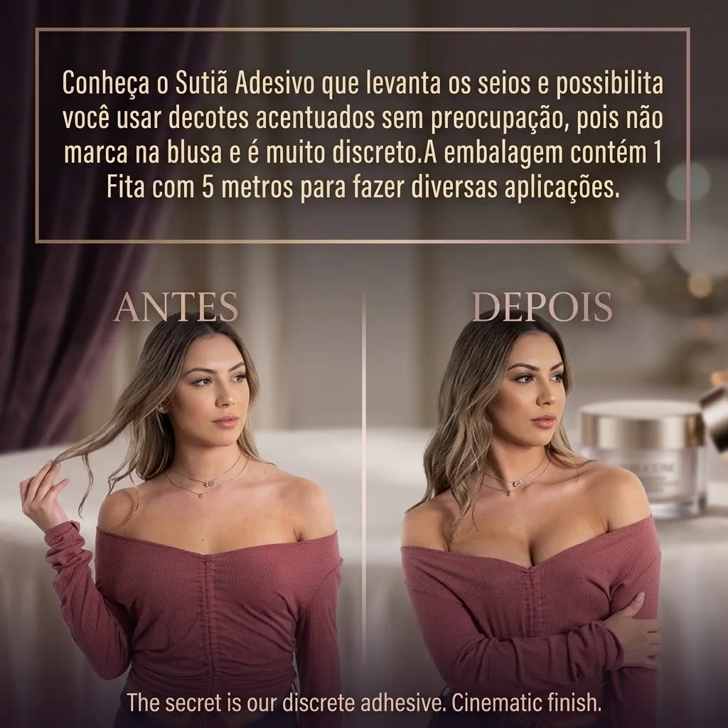 Sutiã Adesivo Fita Boob Up Invisível Fit 3D