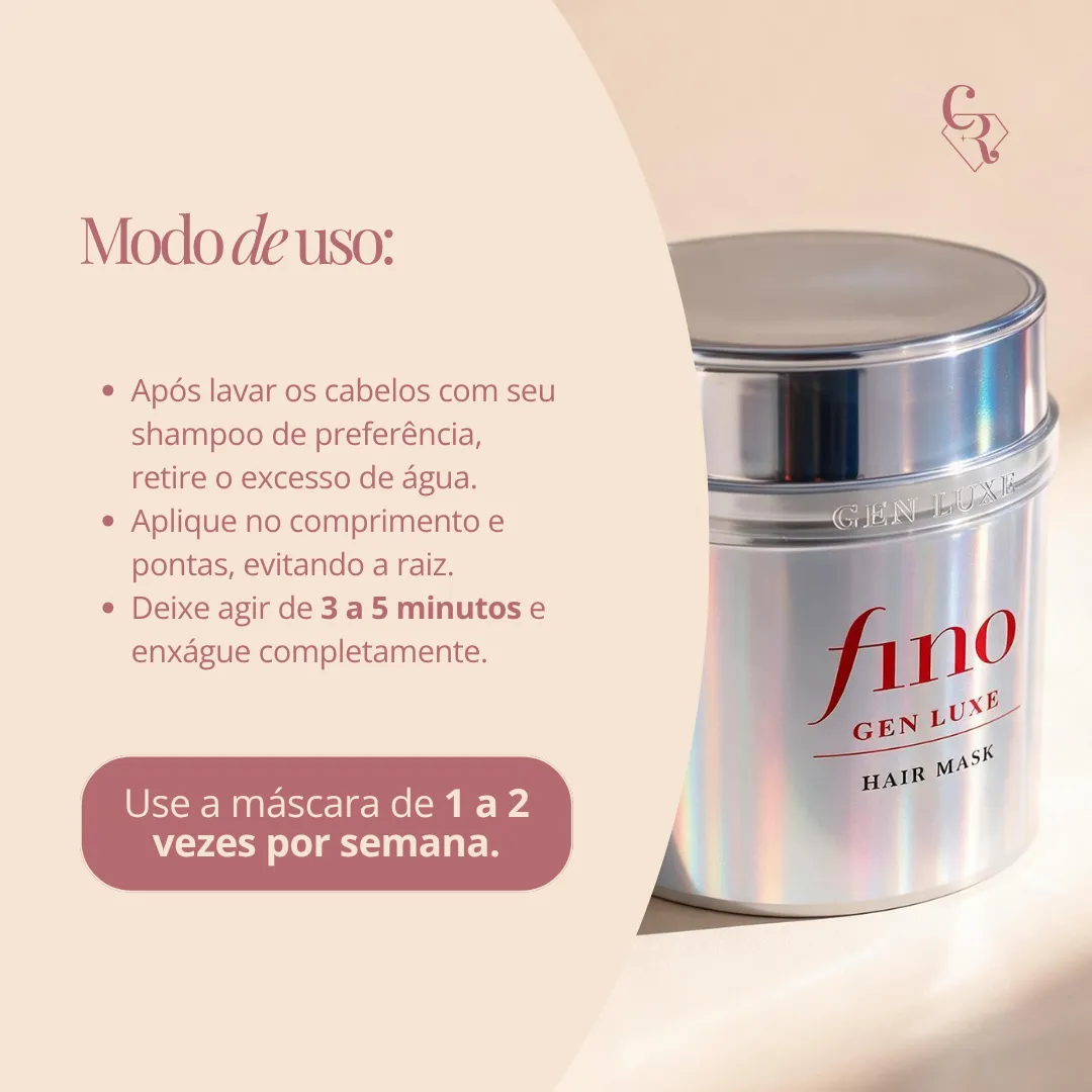 SHISEIDO Máscara Capilar Japonesa Fino Gen Luxe Silver Diamond 200g