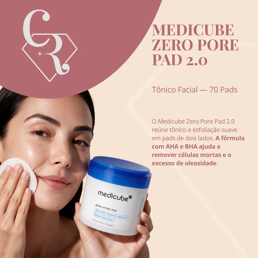 MEDICUBE Zero Pore Pad Tônico Facial 70 Unidades 155g