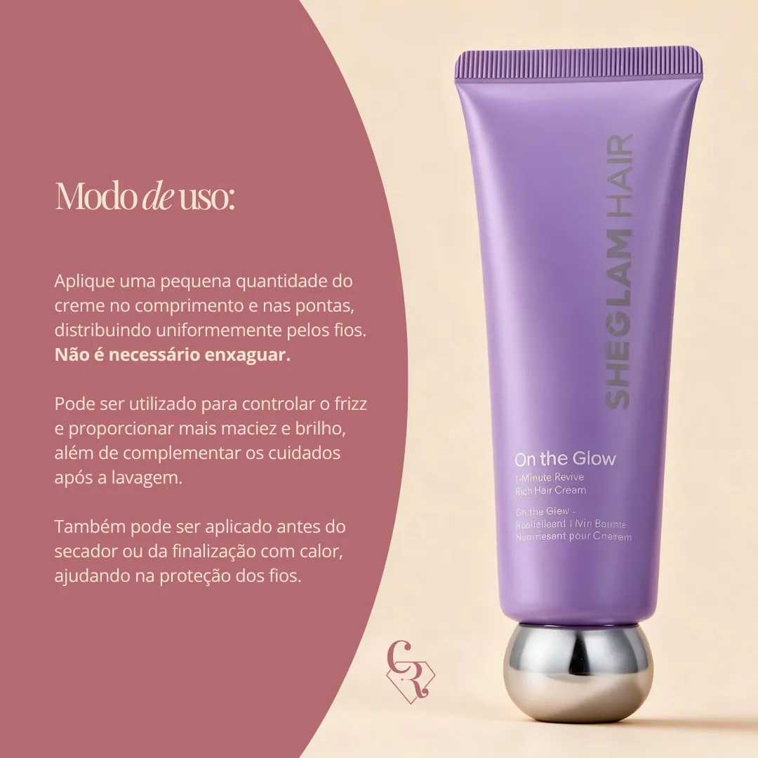 SHEGLAM HAIR Leaven in On The Glow Cabelo Sem Frizz por até 72 horas