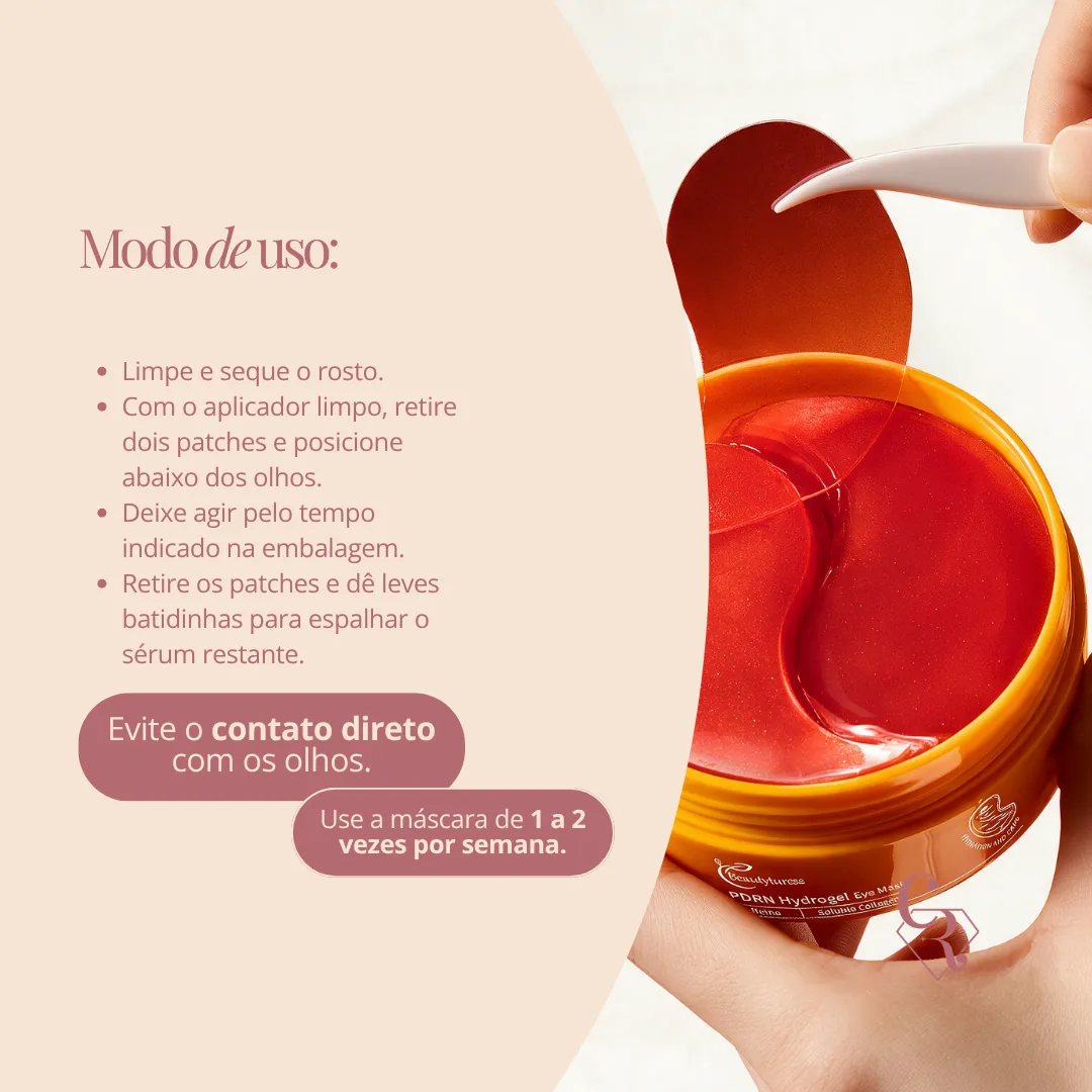 BEAUTY LORESS Máscara de Hidrogel para a Região dos Olhos com PDRN — 60 Unidades, 92 g