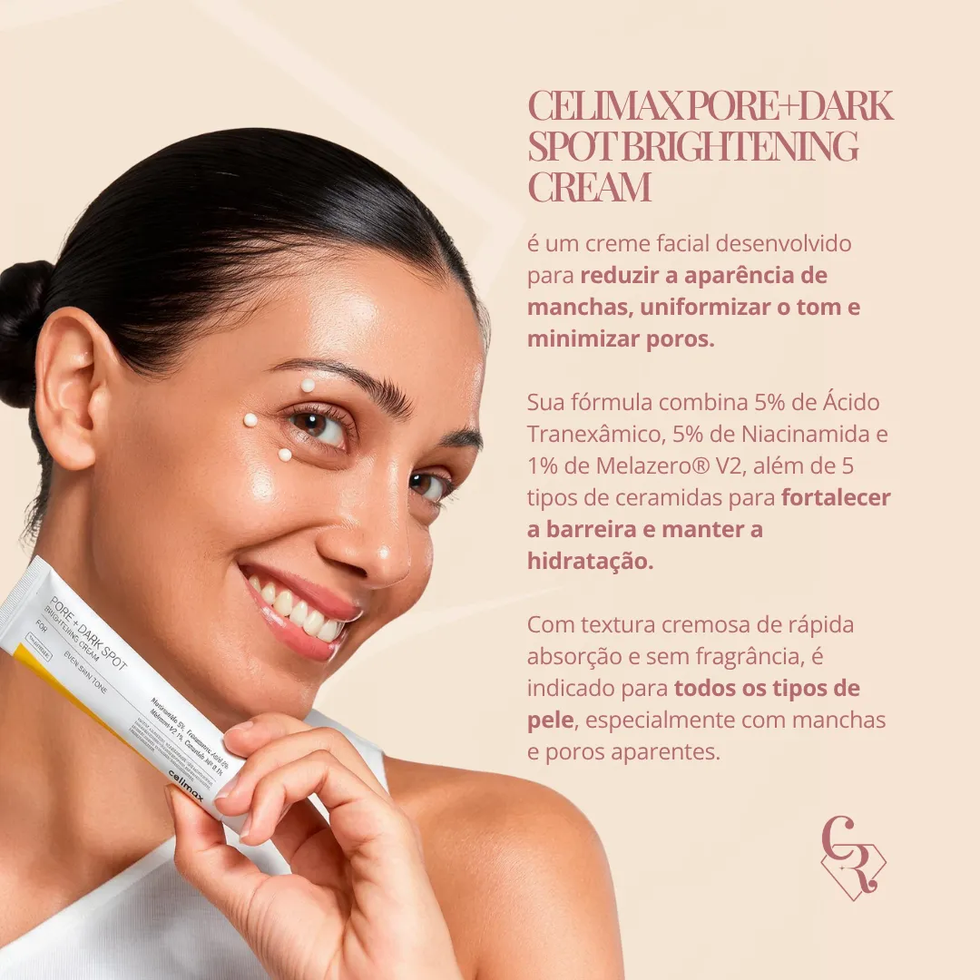 CELIMAX Creme Clareador Para Poros e Manchas Escuras 35ml