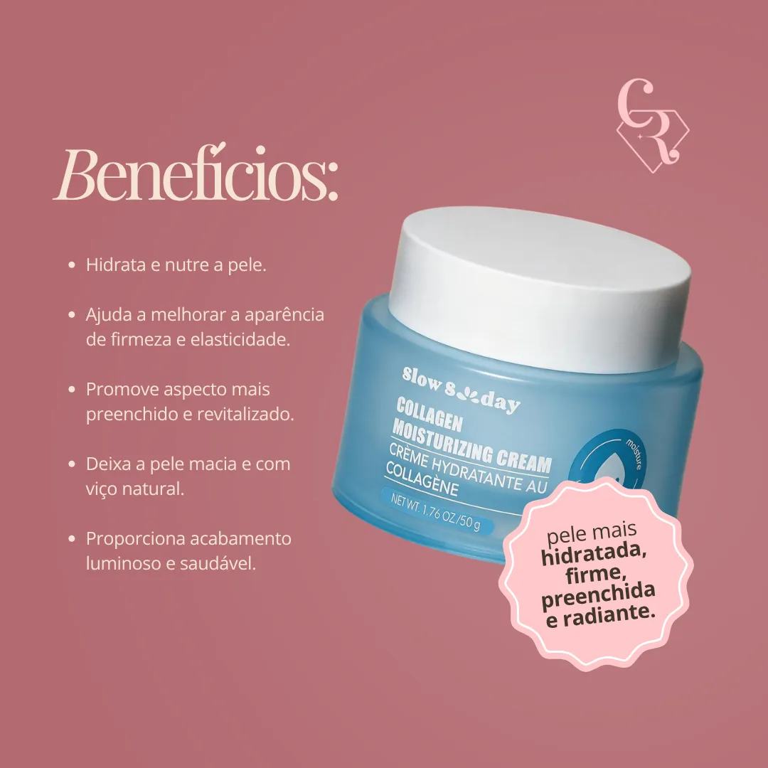 SLOW SUNDAY Creme Hidratante Facial de Colágeno 50g