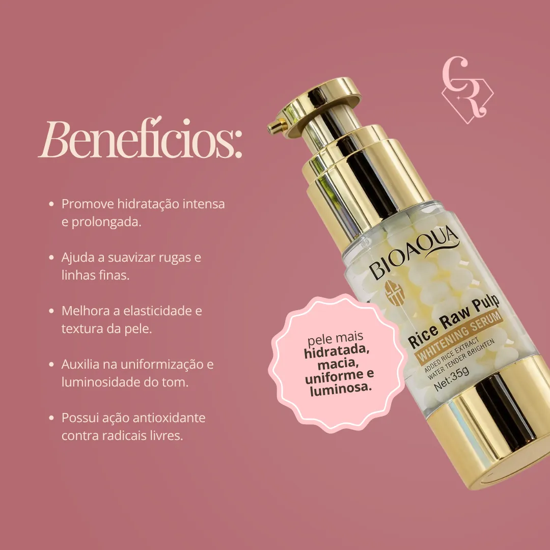 BIOAQUA Sérum Facial Com Extrato De Arroz 35g (Rascunho)