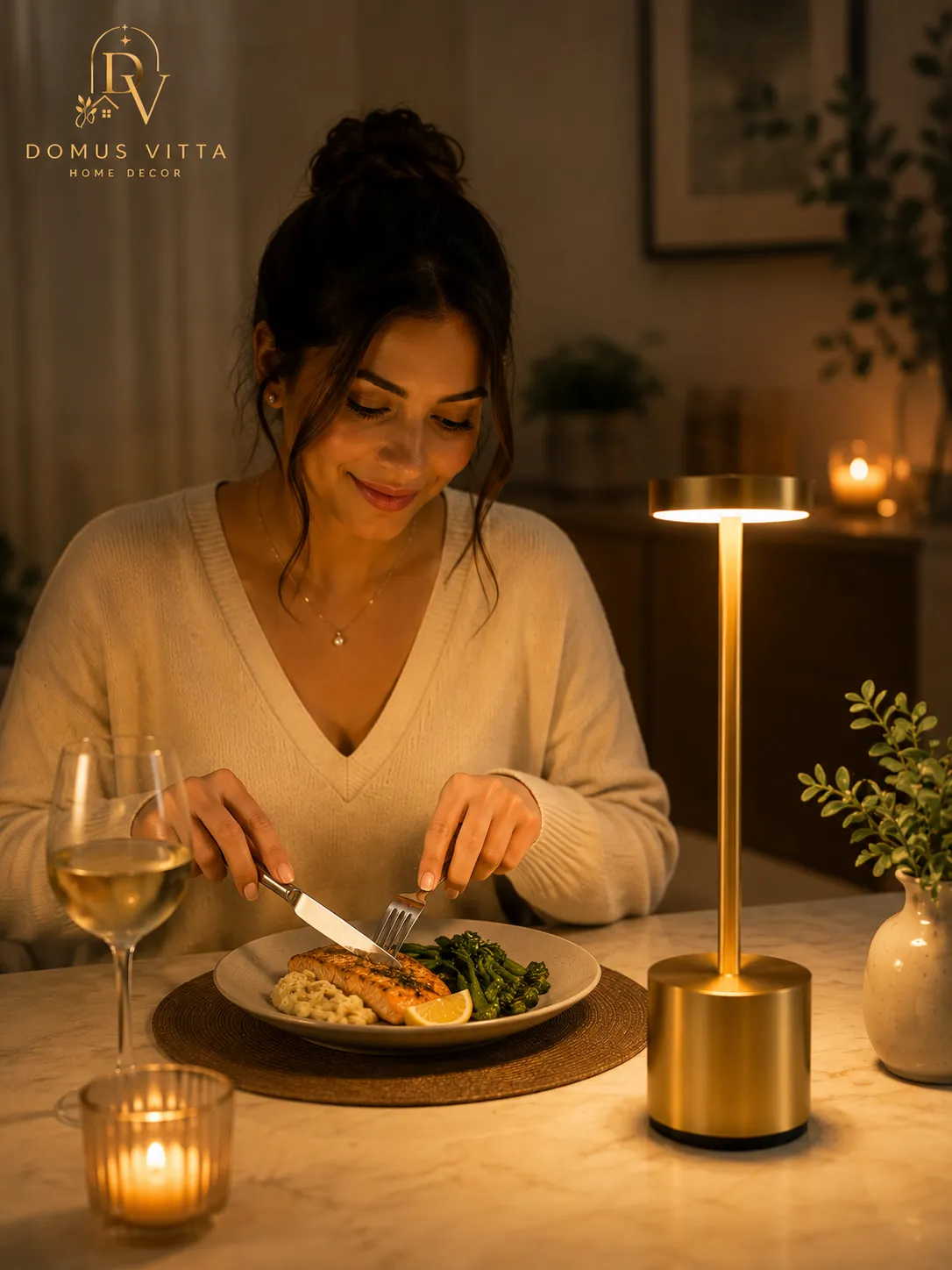 💡 Luminária de Mesa LED Recarregável Sem Fio Touch 3 Tons de Luz