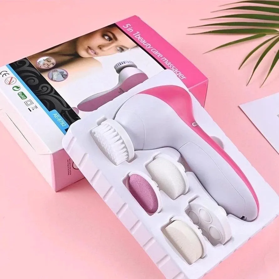 Escova Facial Elétrica Esfoliante limpeza Massageadora 5/1 Portátil L1