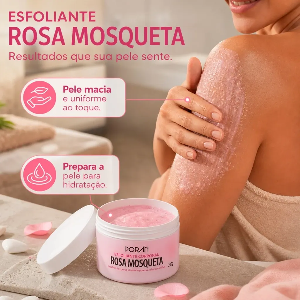 Esfoliante creme cuidados com a pele.