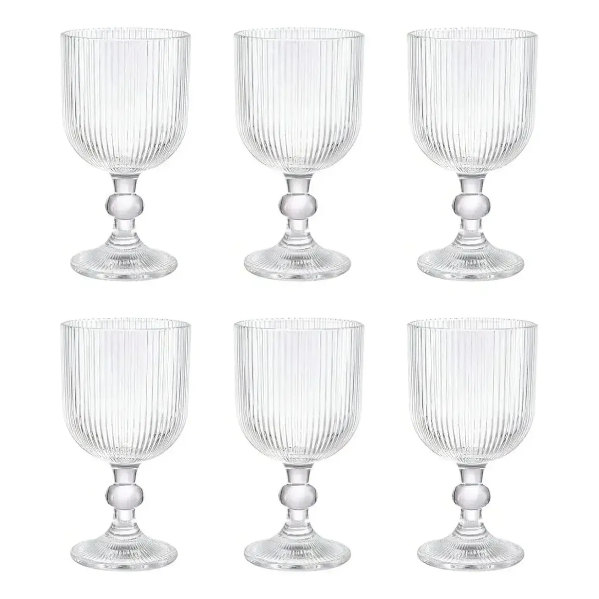 Taça Cameratta 360ml | Conjunto Com 6 Pçs | Vidro Gamma | Cor Transparente