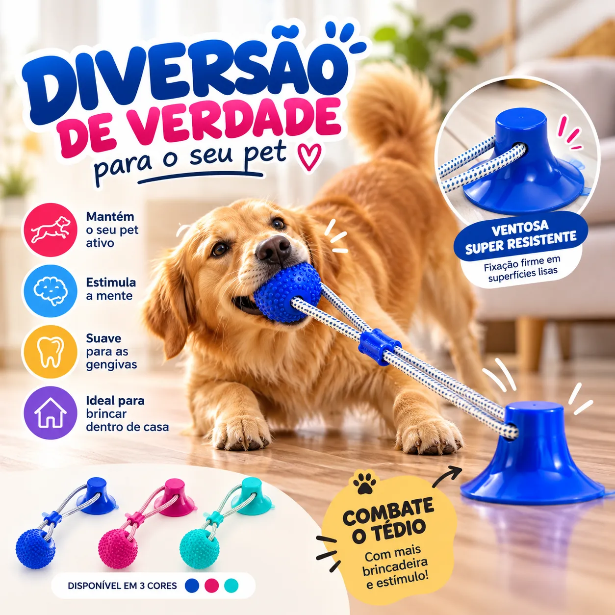 Cabo De Guerra Para Pet