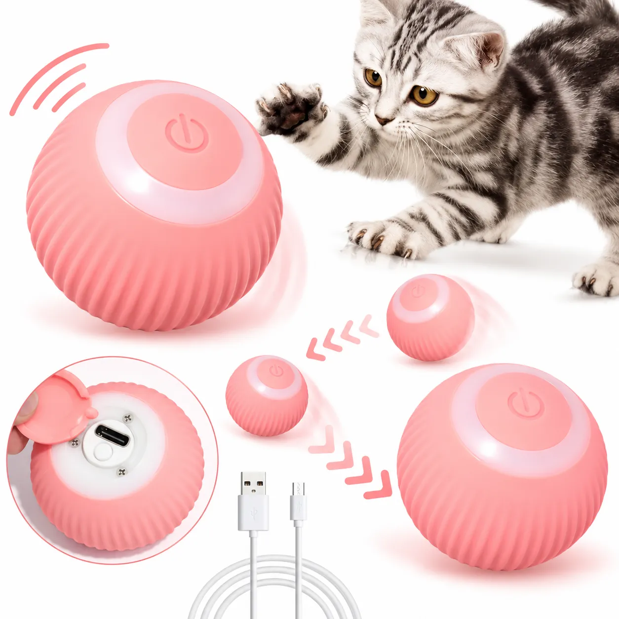 Bola Inteligente Interativa para Pets – Smart Ball