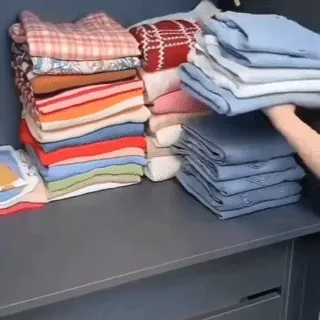 Caixa De Armazenamento De Roupas Arrumados Grade Dobrável Para Íntimas E Calças