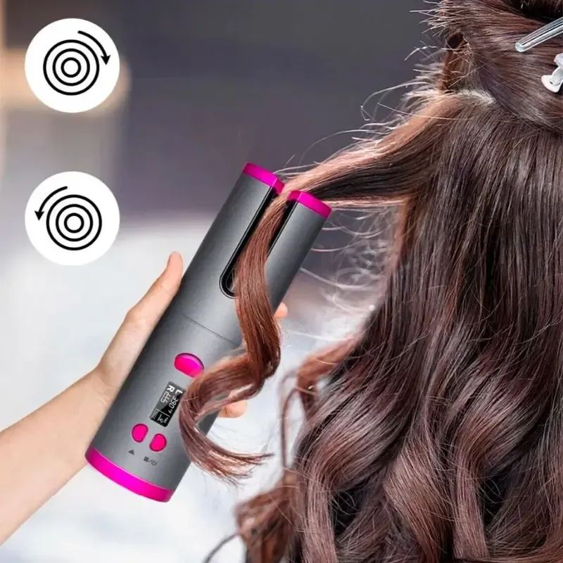 Modelador de Cachos sem fio- Auto-Curler