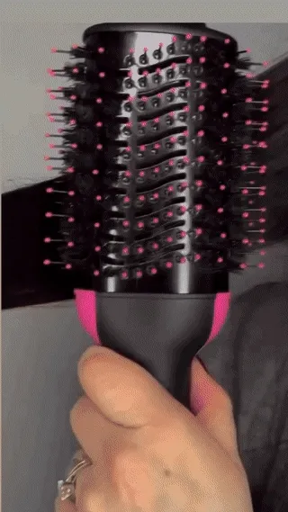 Escova Secadora Alisadora Modelador De Cabelo Elétrica Profissional Multifuncional 3 Em 1
