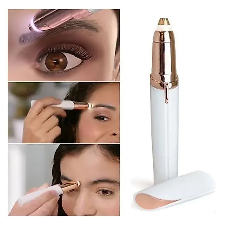 Depilador de Sombrancelha Buço Nariz Orelha Rosto Facial Elétrico Tira Pelos USB Recarregável Profissional Portátil