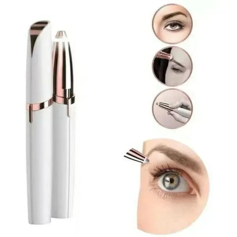 Depilador de Sombrancelha Buço Nariz Orelha Rosto Facial Elétrico Tira Pelos USB Recarregável Profissional Portátil