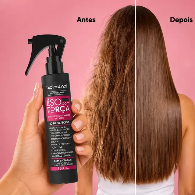 Kit Capilar Liso Obrigatório Belkit – 5 itens | Kit Capilar + Spray Finalizador Para Cabelo Liso