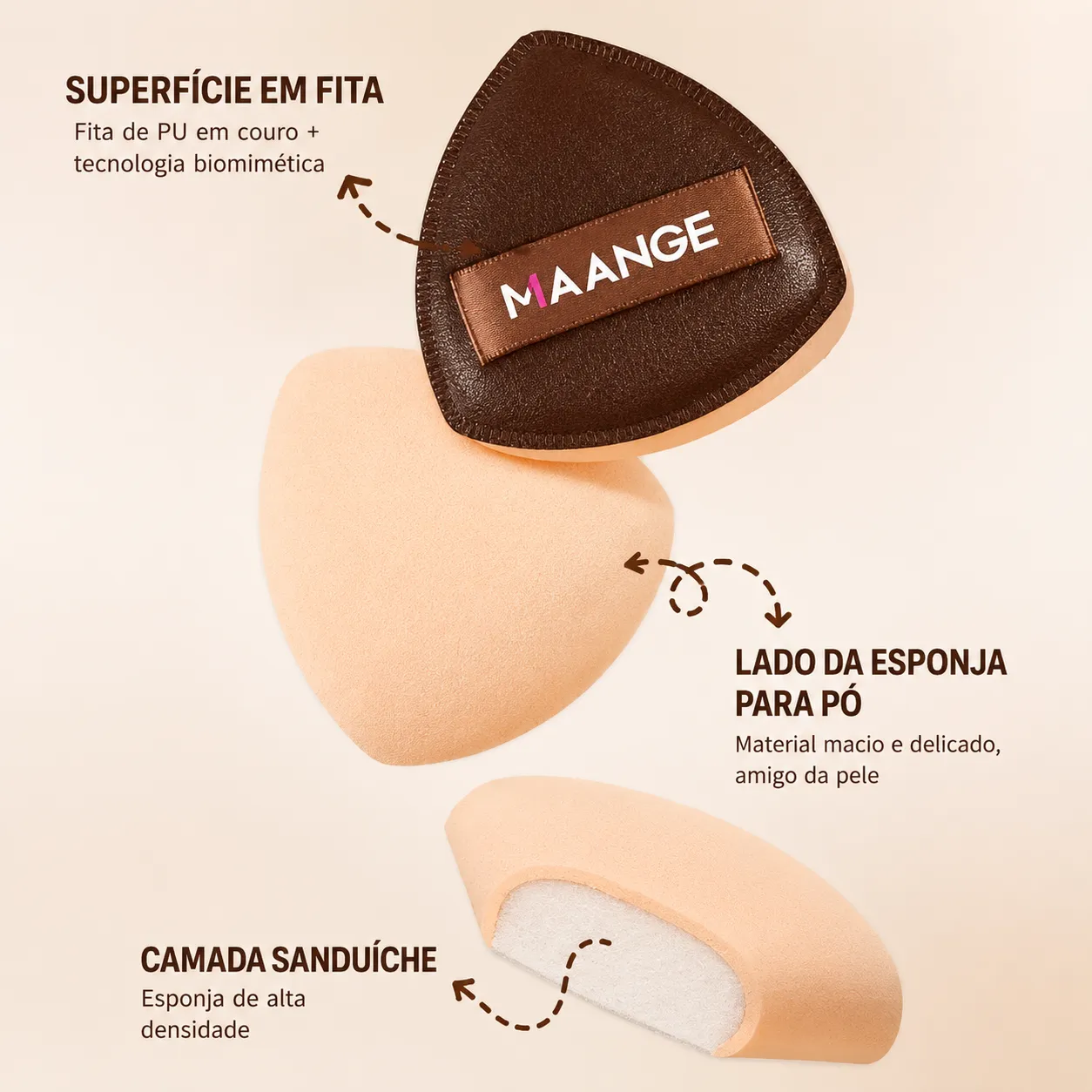Conjunto Profissional de Pincéis de Maquiagem 6 a 22 Peças, Kit Portátil Multiuso para Viagem