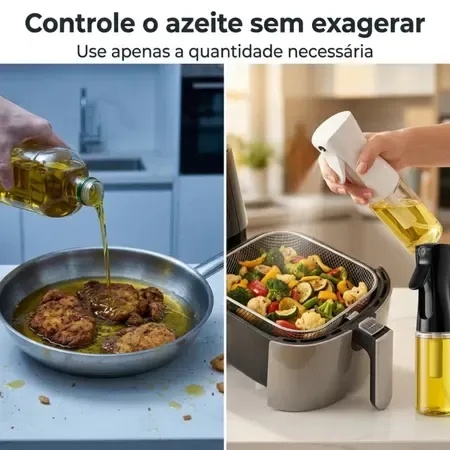 Borrifador de Azeite e Óleo em Vidro 200ml | Spray para Cozinha