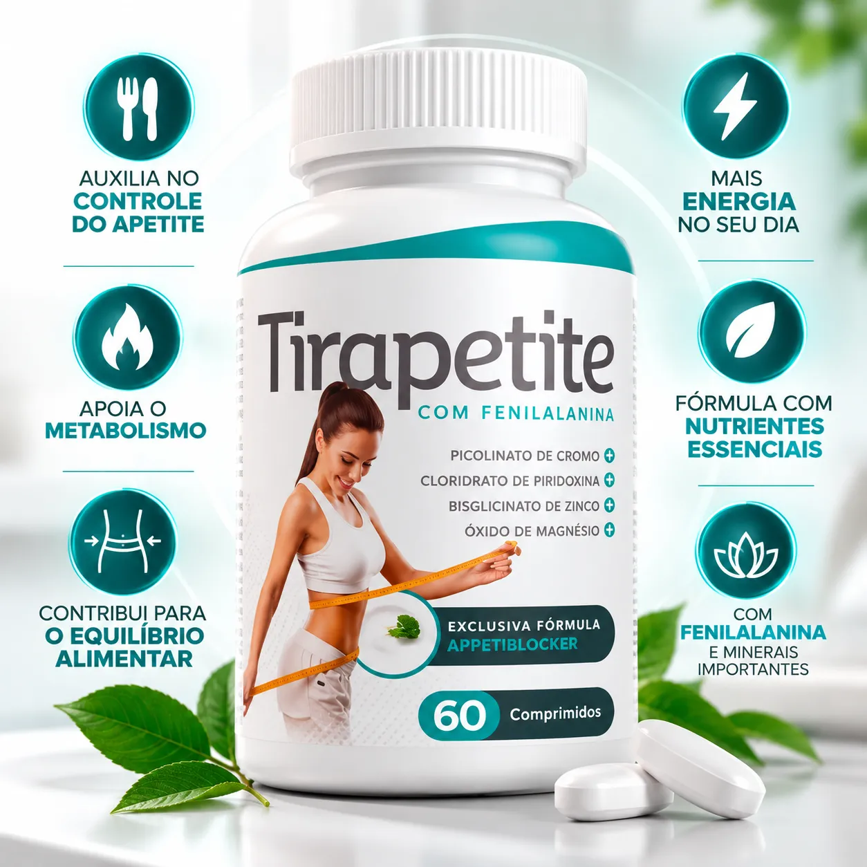Tirapetite Espirulina Fenilalanina Zinco