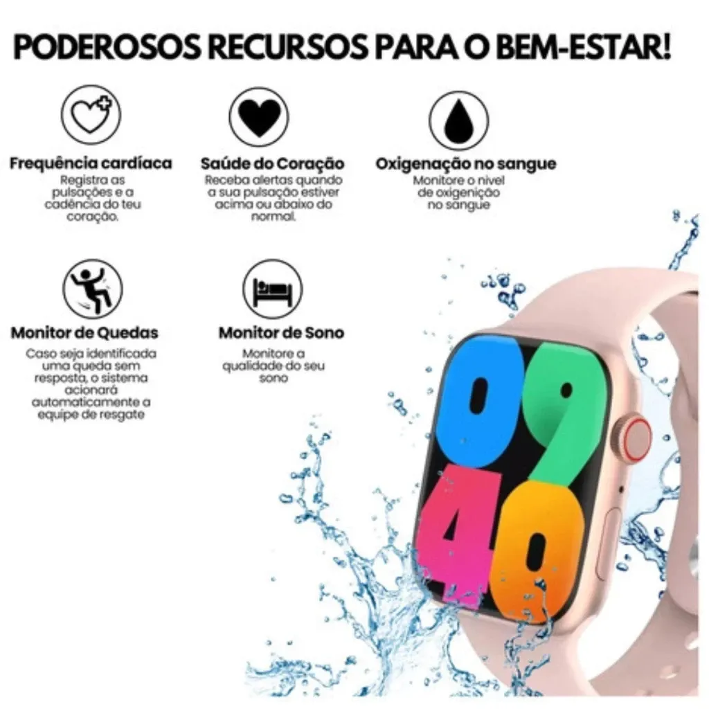 2026 novo relógio inteligente de chamada Bluetooth 8 em 1 pulseira vários modos esportivos Envio de São Paulo