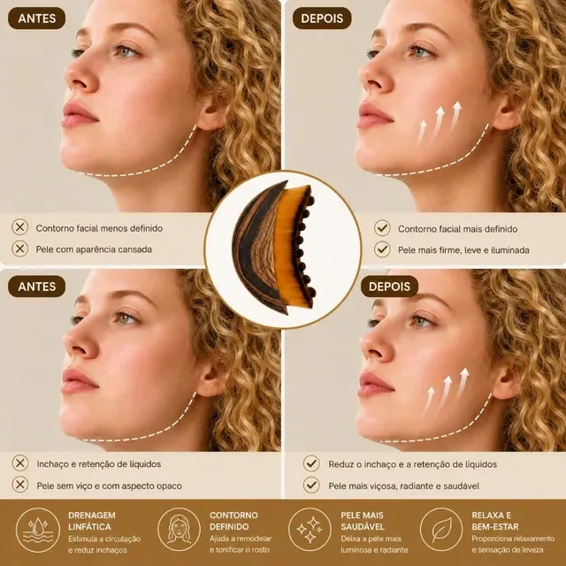 Escova Modeladora Facial Multifuncional | Limpeza, Esfoliação e Massagem