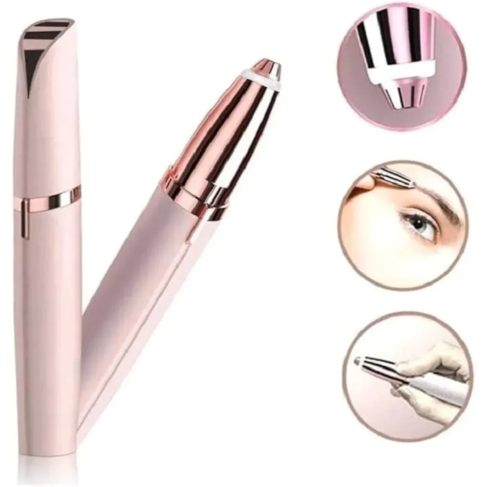 Depilador Facial Elétrico Portátil USB 4 em 1 – Sobrancelha, Buço, Nariz e Orelha