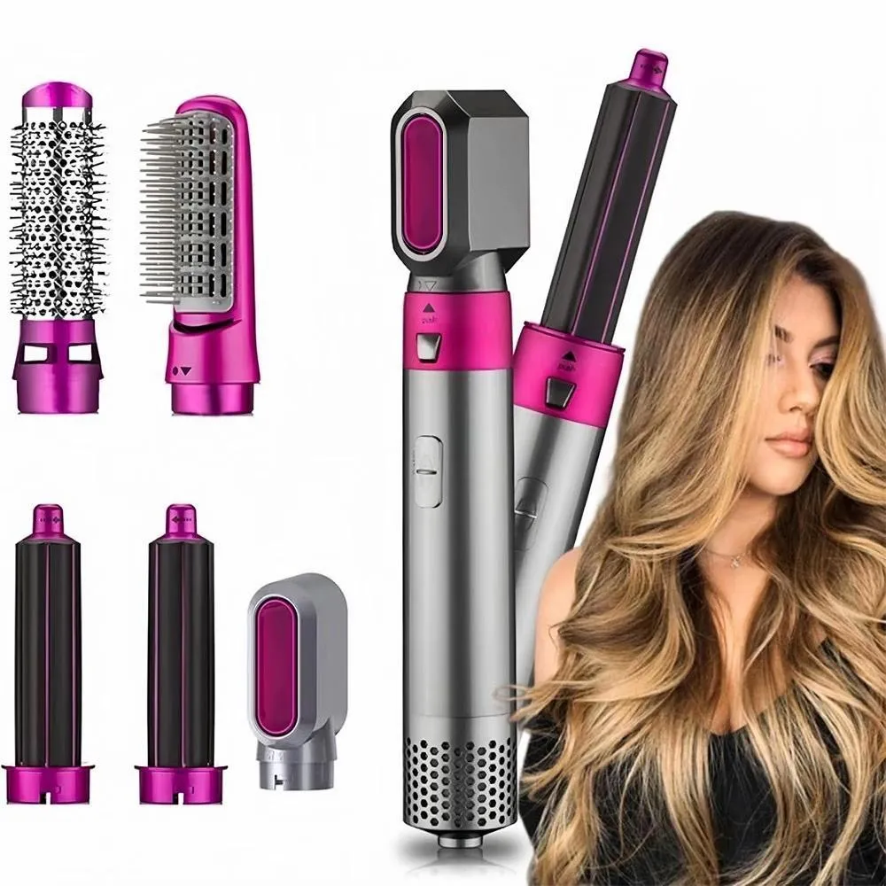 Escova 5 em 1 Secador, Pente, Modelador, Aumenta volume Profissional 110V E 220V