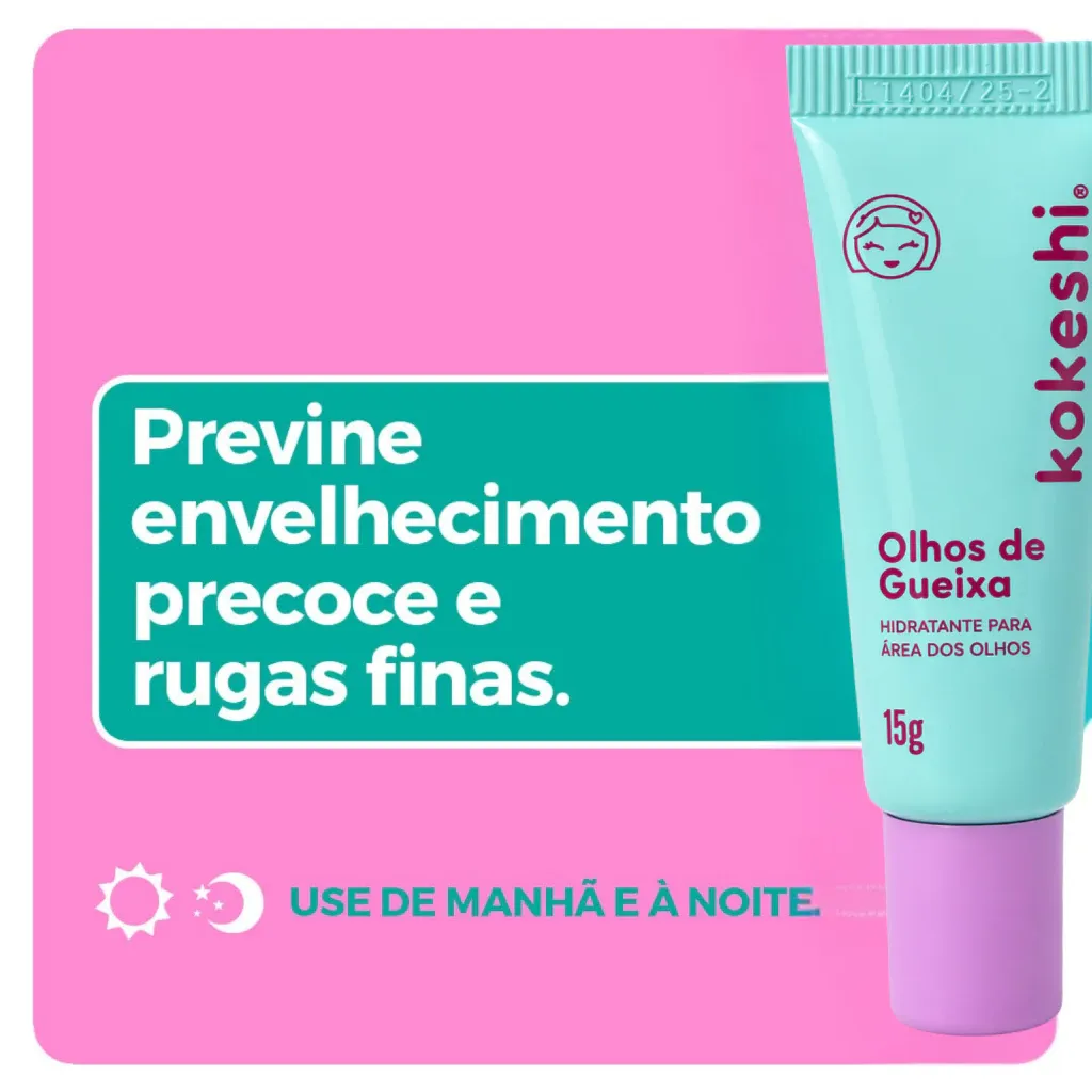 Kit Dupla Renovadores Faciais Kokeshi Pele Porcelana Olhos Gueixa