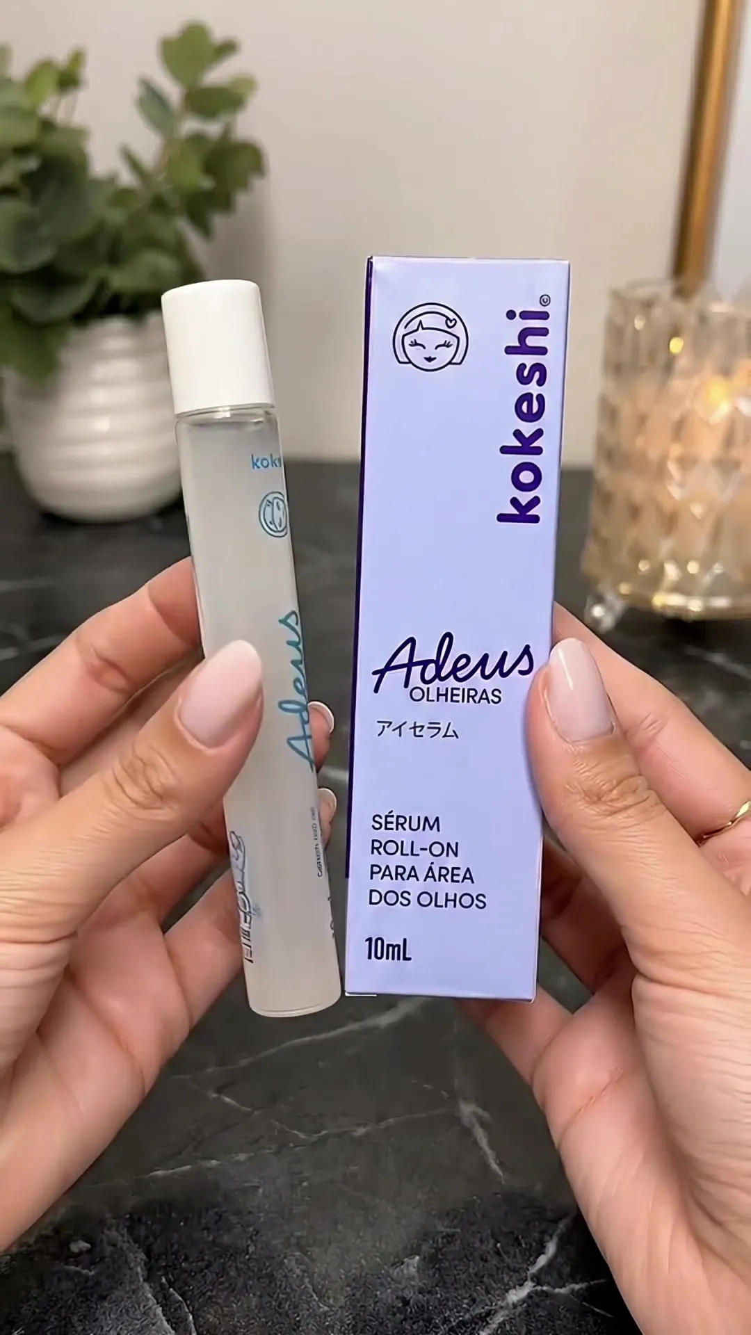 Sérum Roll-On Área dos Olhos Adeus Olheiras 10ml Kokeshi