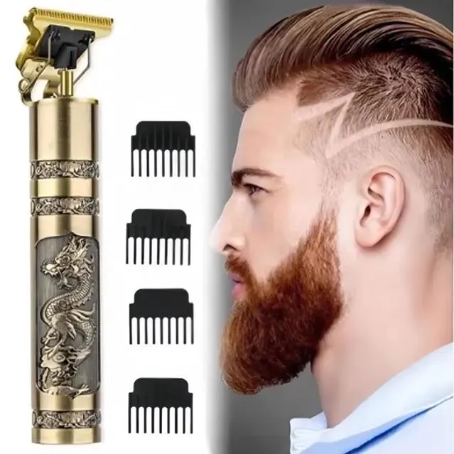 Máquina De Cortar Cabelo Para Barba Masculina Designer Aleatório Elétrico Profissional