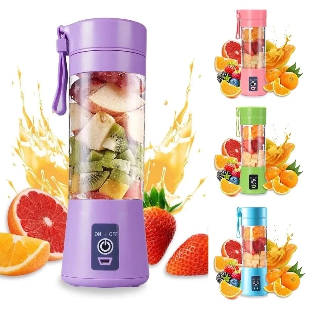Mini Liquidificador Portátil Shake 6 Lâminas + USB