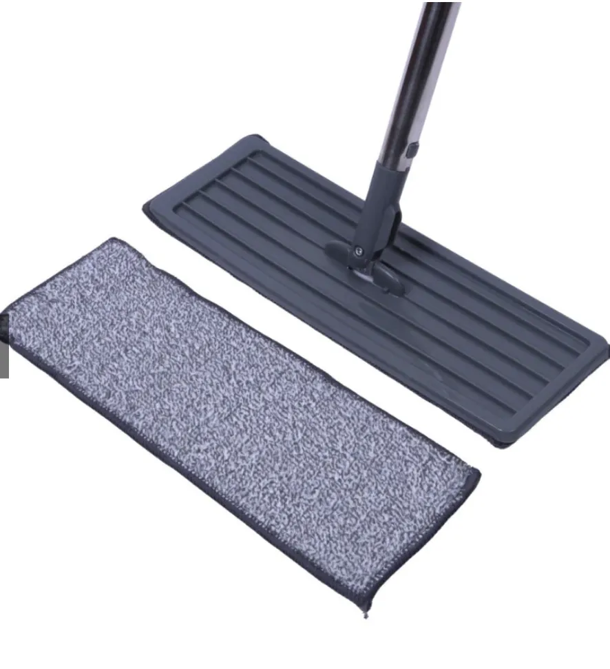 Rodo Mop Flat 2 Refis Esfregão Com Balde Rodo Mágico Lava Seca Tira Pó Limpeza Profissional