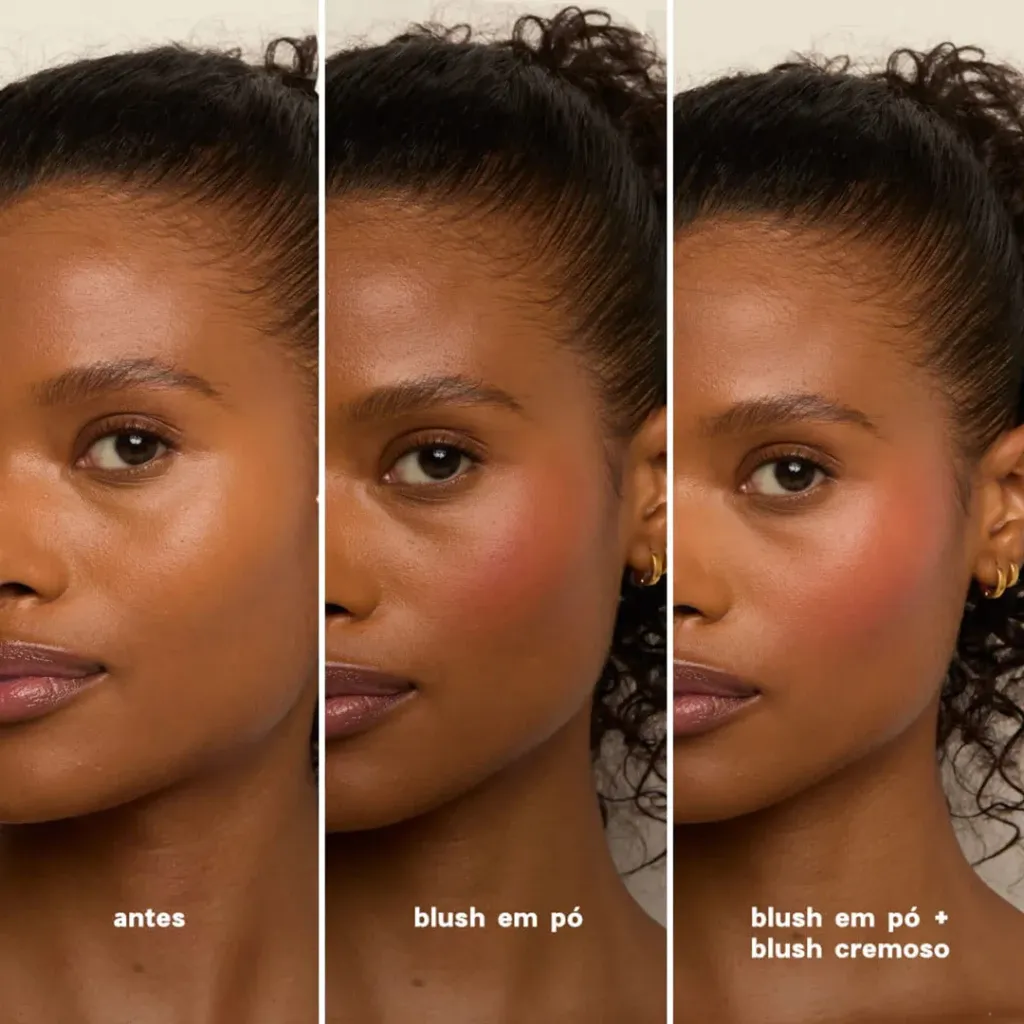 Océane Duo Blush Edition 2 em 1 – Blush Cremoso + Blush em Pó