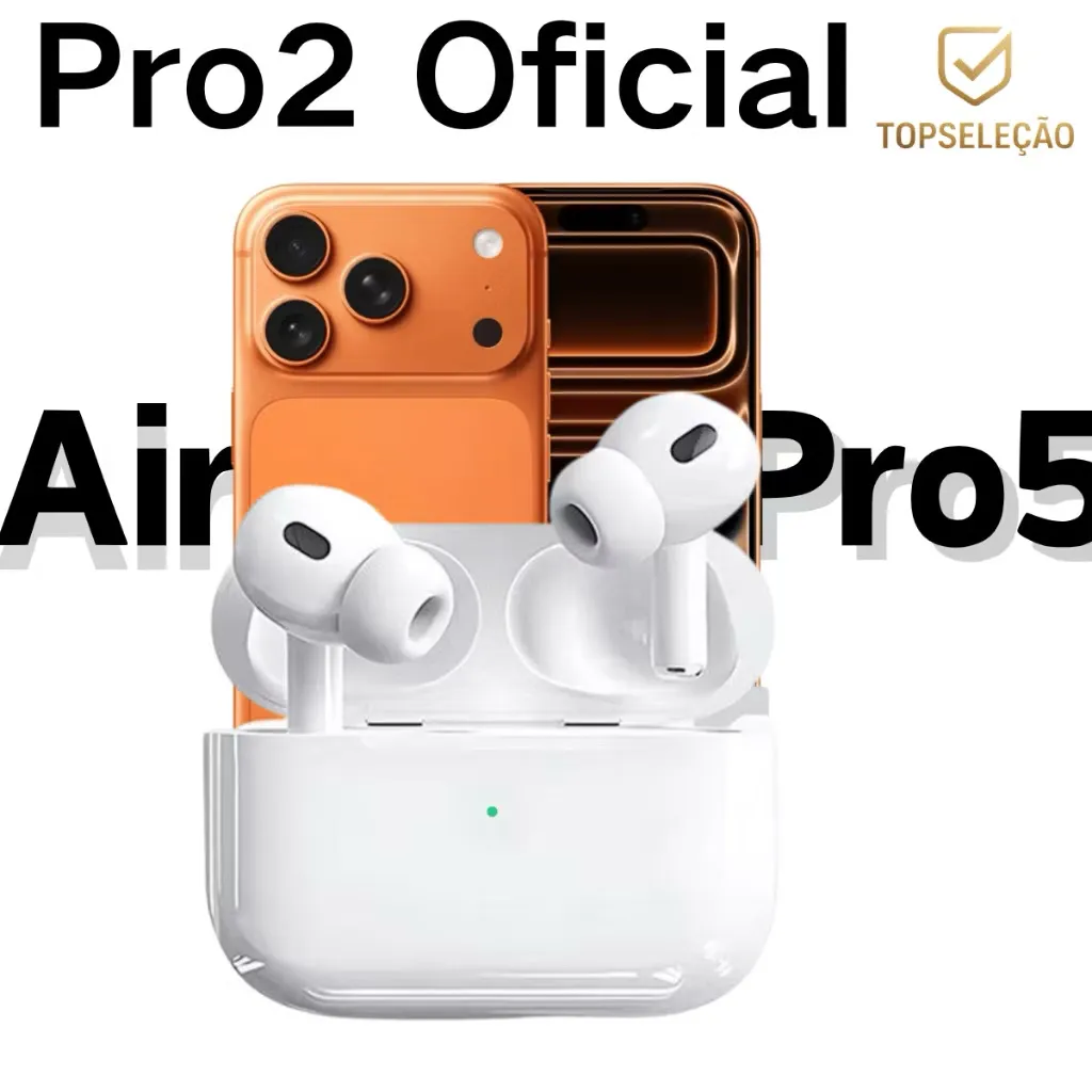 Fone Bluetooth Pro5 Premium | Imersão Total c/ Cancelamento Ruído Qualidade Superior. Compatível com iPhone e Android