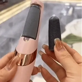 Lixador Pé Elétrico Esfoliador Tira Calos Pedicure Portátil Lixa Podologa Spa dos Pes Elimina Calosidade e Rachadura Usb
