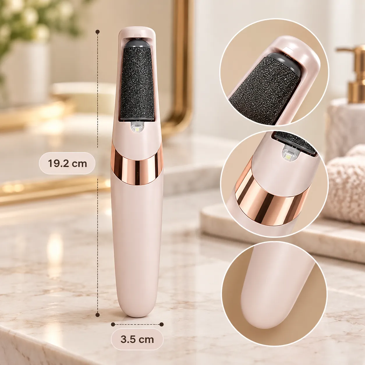 Lixa Elétrica para os Pés USB – Esfoliação Prática e Pés Macios