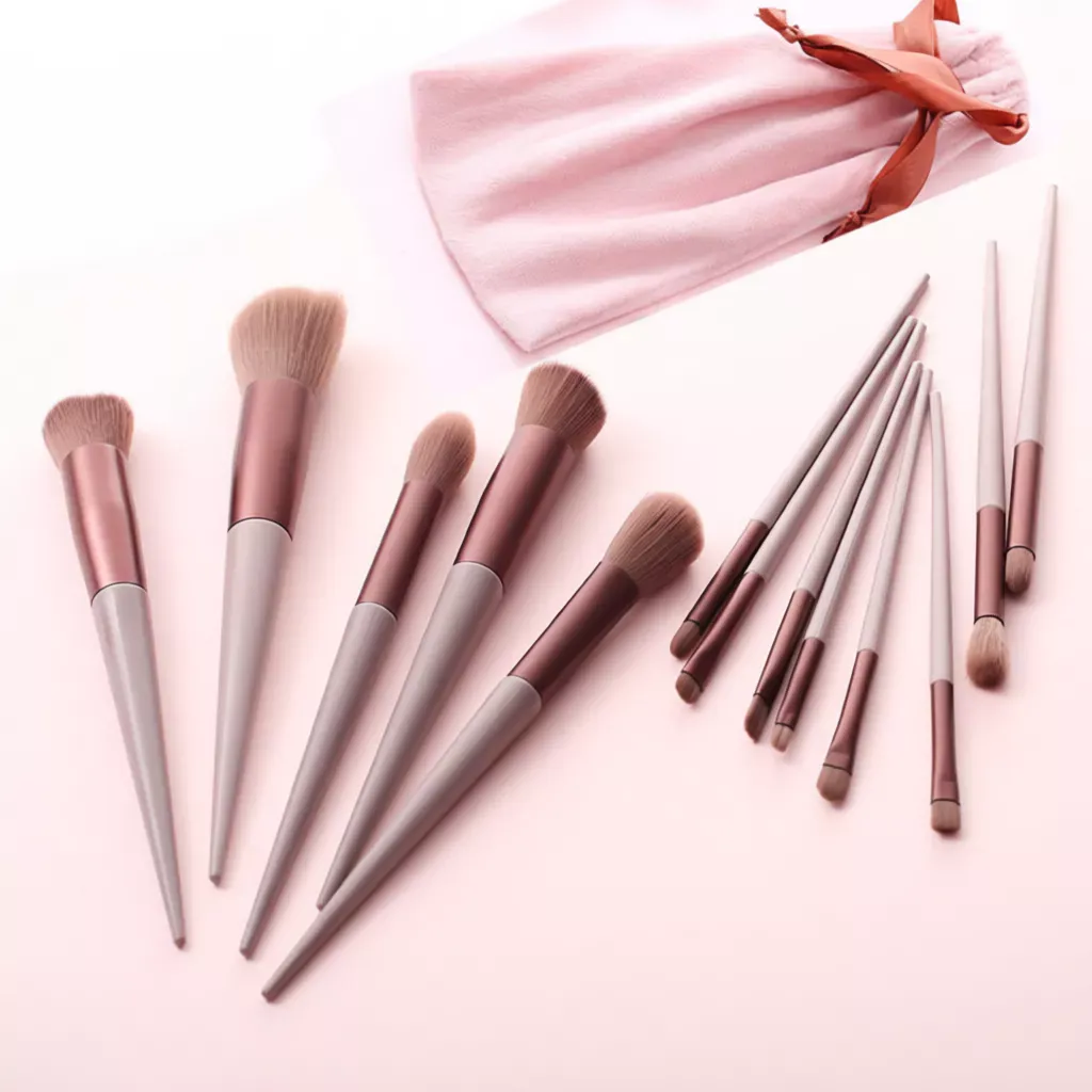 Kit 13 Pçs Pincéis De Maquiagem Contorno Kabuki Profissional