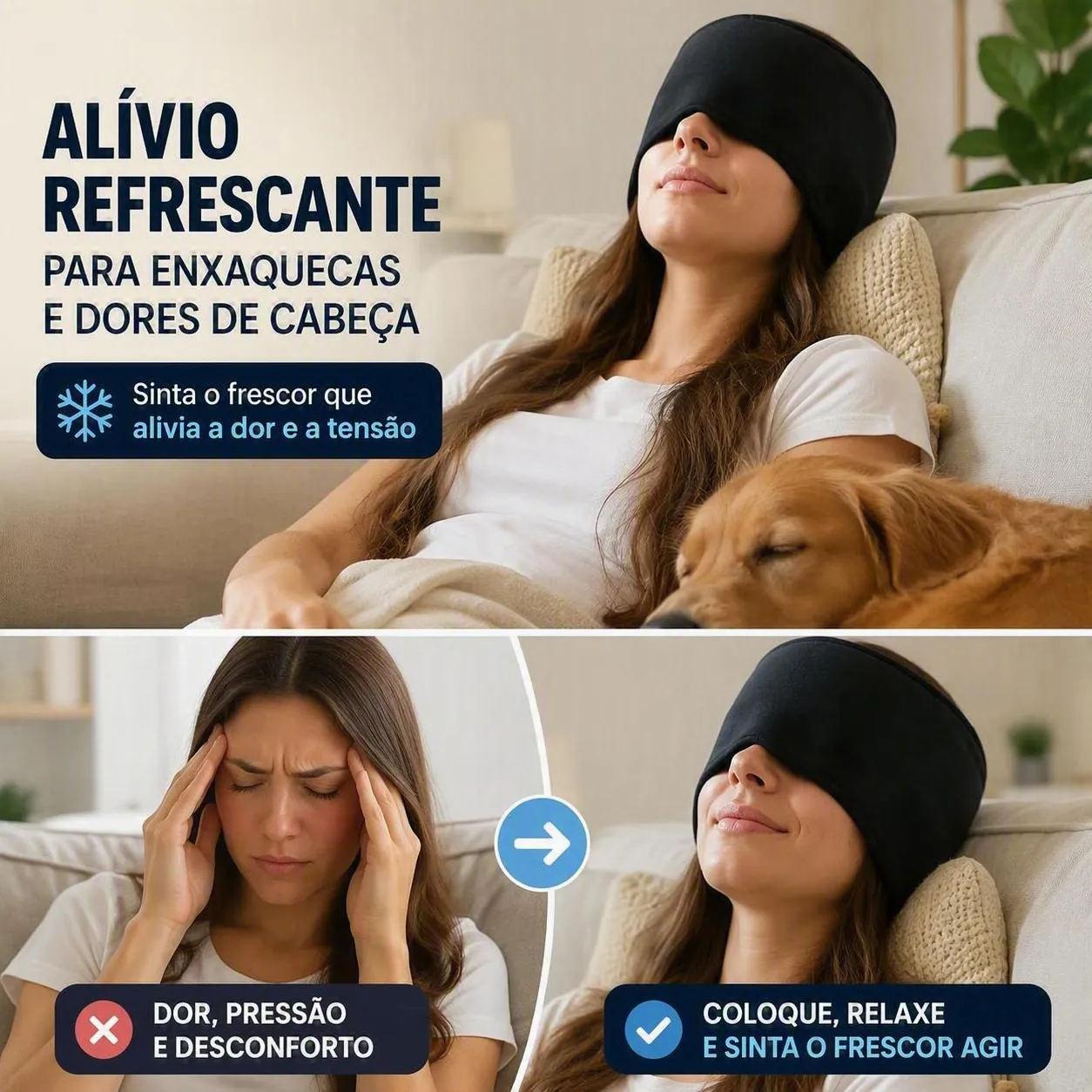 AliviGel - Dores de Cabeça e Enxaquecas